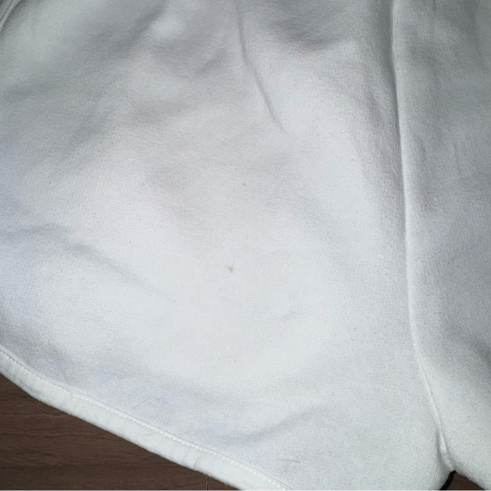 MTV Medium White Casual Pull On Drawstring Shorts‎ American Flag Y2K Retro Style - Picture 10 of 10